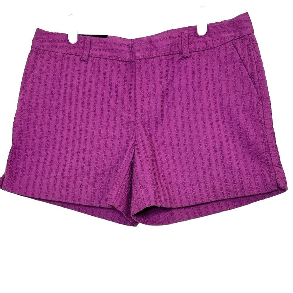 Banana Republic Pink Eyelet Lace Shorts Size 8 Feminine Cottagecore Coastal